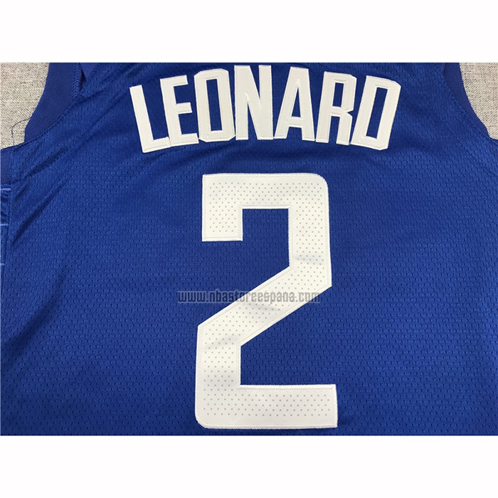 Camiseta Los Angeles Clippers Kawhi Leonard NO 2 Icon 2020-21 Azul